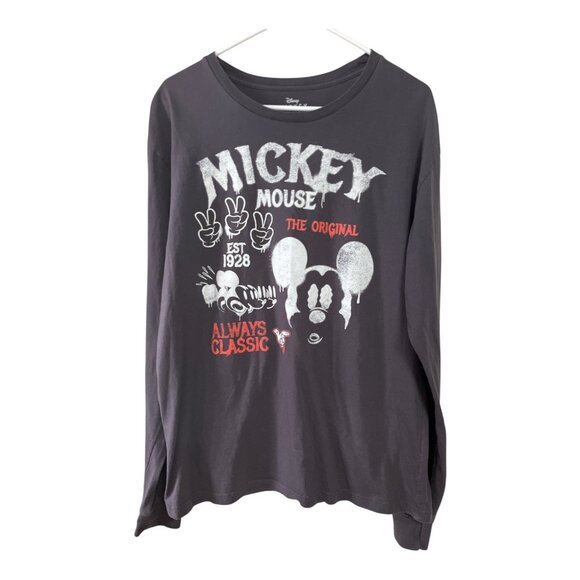 Disney Mickey Mouse “Always Classic” Long Sleeve Graphic Shirt XL - Picture 1 of 3